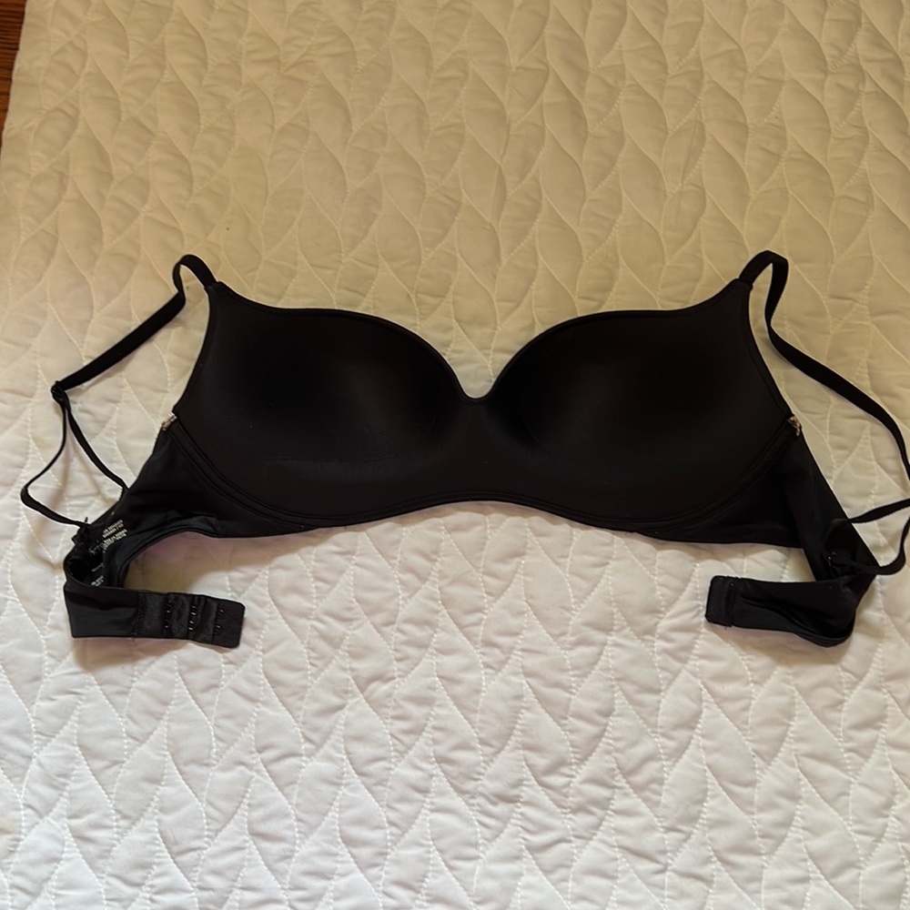 Victoria’s Secret Black & Leopard Print Balconet Bra - Size 34C - Picture 9 of 11